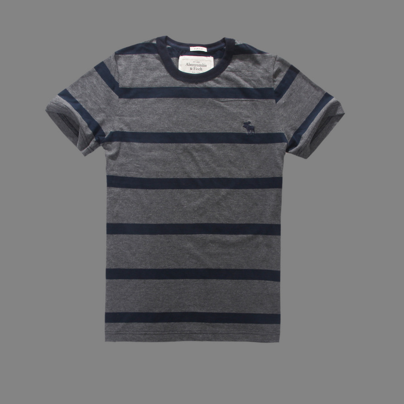 Abercrombie Fitch Hombres De Cuello Redondo Gaza Corto Remera AF5742